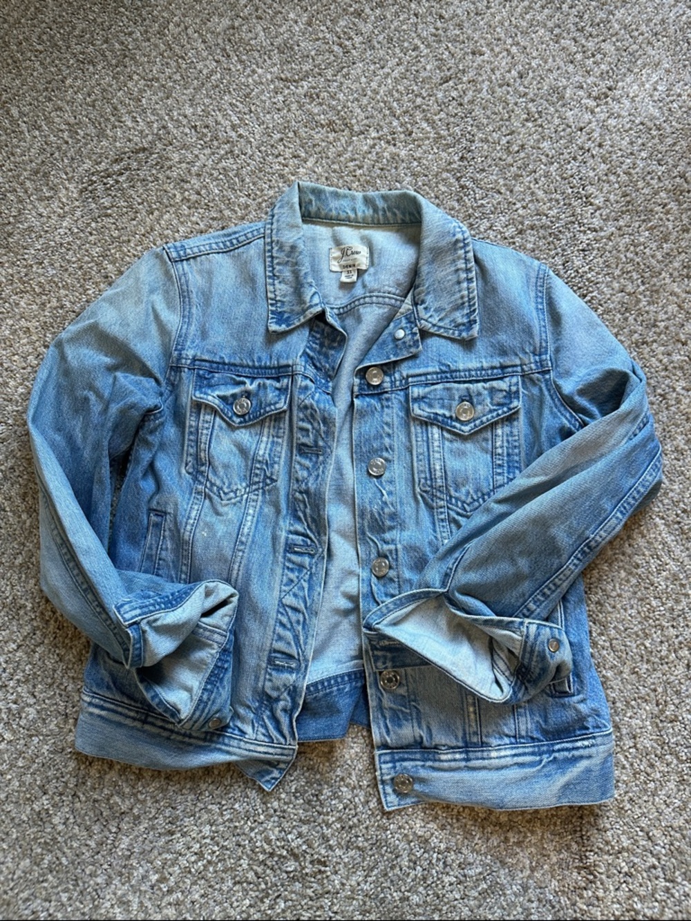 J Crew Light Wash Denim Jacket - Classic Jean Jacket